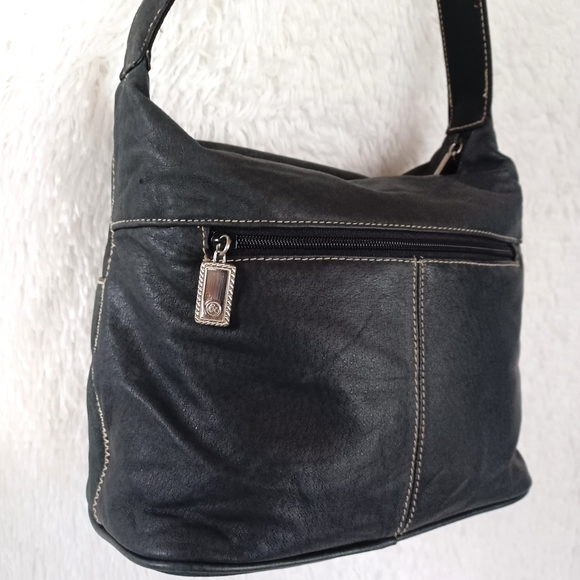Frankie & Johnnie Navy Leather Purse/Bag - Picture 2 of 16